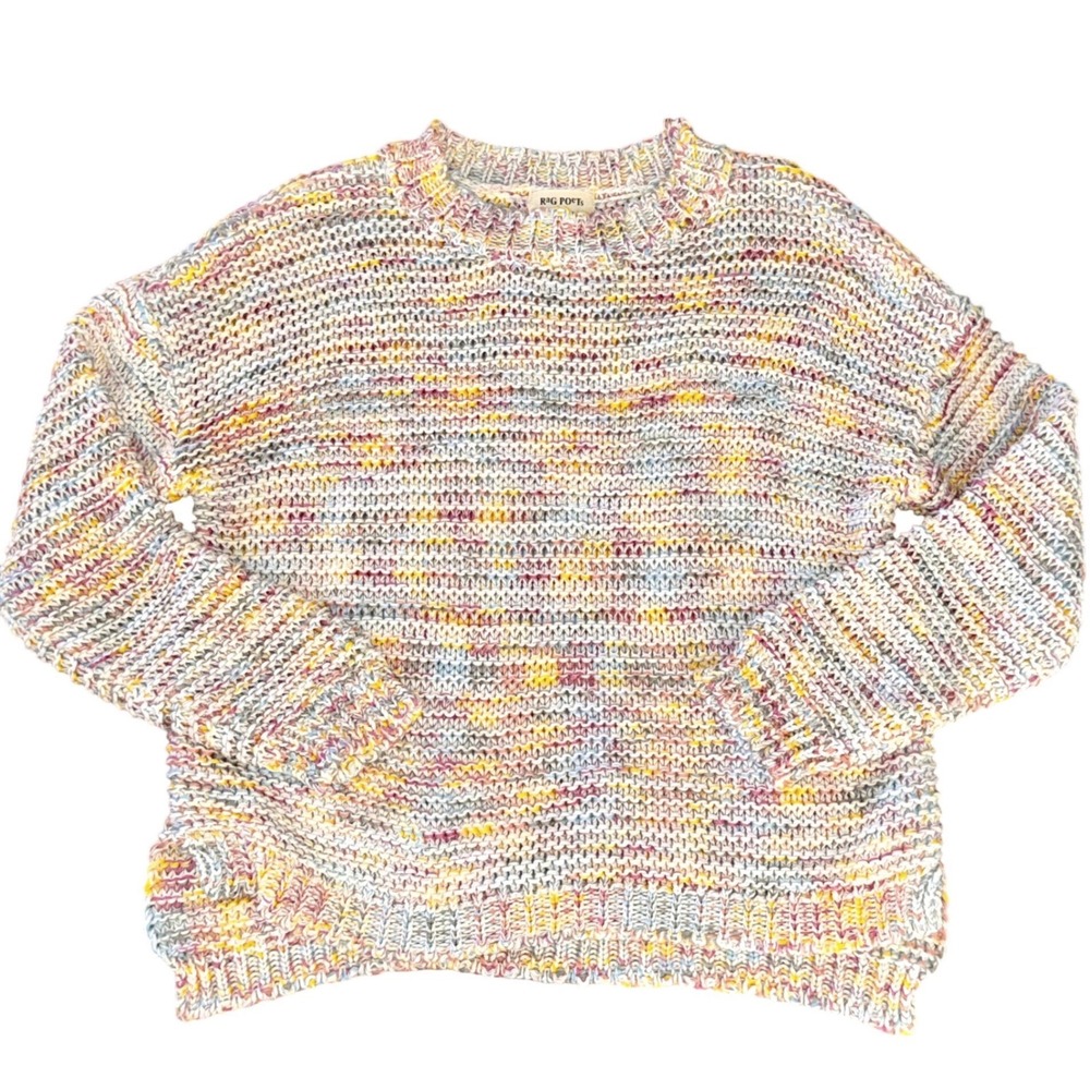 Rag Poets Multicolor‎ Chunky Knit Sweater Size Medium